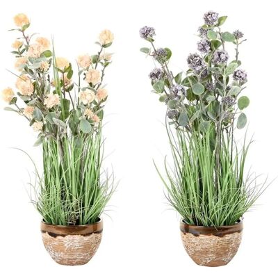 Plante Décorative DKD Home Decor Lilas Rose Vert PVC - Plante Décorative Plante Décorative DKD Home Decor Lilas Rose Vert PVC - Plante Décorative