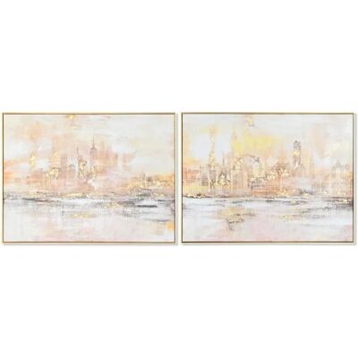 Art mural Loft de New York DKD Home Decor - Peinture - 80x3,5x60cm Art mural Loft de New York DKD Home Decor - Peinture - 80x3,5x60cm