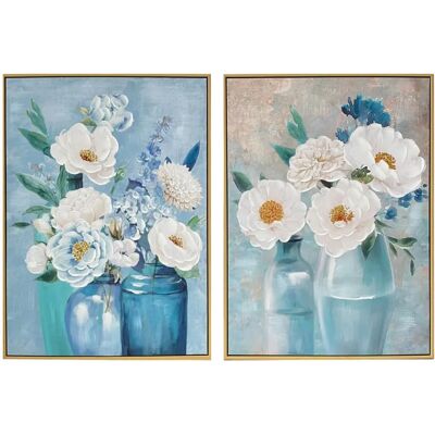 DKD Home Decor Toile Vase - Style Shabby Chic DKD Home Decor Toile Vase - Style Shabby Chic