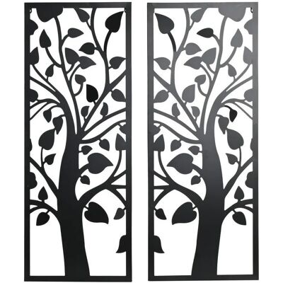 Décoration Murale Arbre en Métal DKD Home Decor - Shabby Chic - 2 Pièces Décoration Murale Arbre en Métal DKD Home Decor - Shabby Chic - 2 Pièces