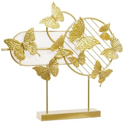 DKD Home Decor Papillons en Métal Dorés - Figurine Décorative DKD Home Decor Papillons en Métal Dorés - Figurine Décorative