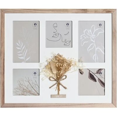 DKD Home Decor - Ramka na zdjęcia 39x1,2x33cm Natural Shabby Chic DKD Home Decor - Ramka na zdjęcia 39x1,2x33cm Natural Shabby Chic