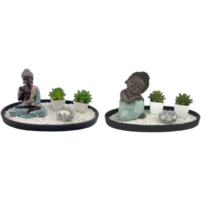 Figurine en résine et pierre DKD Home Decor - Jardin Oriental Figurine en résine et pierre DKD Home Decor - Jardin Oriental