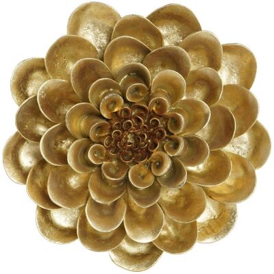 Dekoracja Ścienna DKD Home Decor Złoty Kwiat - Dekoracja Ścienna Dekoracja Ścienna DKD Home Decor Złoty Kwiat - Dekoracja Ścienna