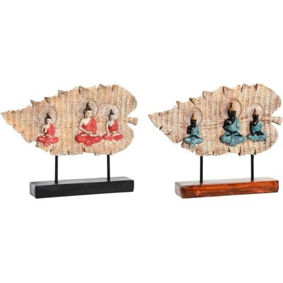DKD Home Decor Red Green Buddha Figurine - Decor Type DKD Home Decor Red Green Buddha Figurine - Decor Type