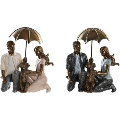 DKD Home Decor Résine Multicolore Paire Moderne - Figurative Décorative DKD Home Decor Résine Multicolore Paire Moderne - Figurative Décorative