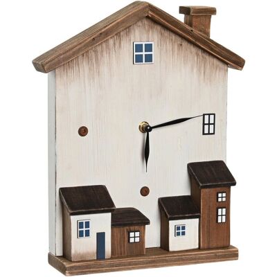 Horloge de table DKD Home Decor Maisons Blanches Horloge de table DKD Home Decor Maisons Blanches