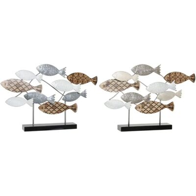 Figure Décorative DKD Home Decor - Spirales - 2 Unités Figure Décorative DKD Home Decor - Spirales - 2 Unités