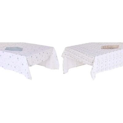 DKD Home Decor Nappe et Serviettes - Coton, 150x250 cm, Couleurs variées DKD Home Decor Nappe et Serviettes - Coton, 150x250 cm, Couleurs variées