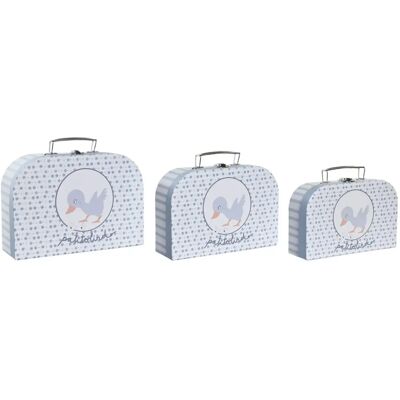 DKD Home Decor Färgglada dekorativa lådor - Set om 3 DKD Home Decor Färgglada dekorativa lådor - Set om 3