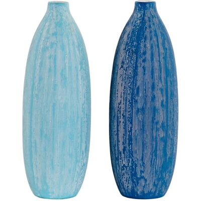 DKD Home Decor Bleu ciel Navy Blue Finition vieillie Vase DKD Home Decor Bleu ciel Navy Blue Finition vieillie Vase