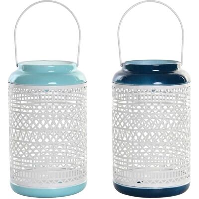 DKD Home Decor Hemelsblauw Marineblauw Kaarsenhouder - Kaarsenhouder DKD Home Decor Hemelsblauw Marineblauw Kaarsenhouder - Kaarsenhouder