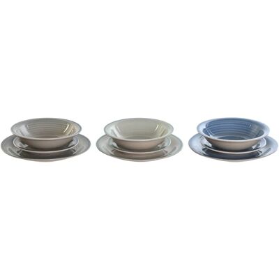 Stoviglie DKD Home Decor Blu Cielo Gres - 26,5x26,5x3 cm Stoviglie DKD Home Decor Blu Cielo Gres - 26,5x26,5x3 cm