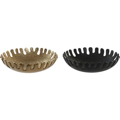 DKD Home Decor Black Golden Modern 32 x 32 x 9 cm - Centerpiece DKD Home Decor Black Golden Modern 32 x 32 x 9 cm - Centerpiece