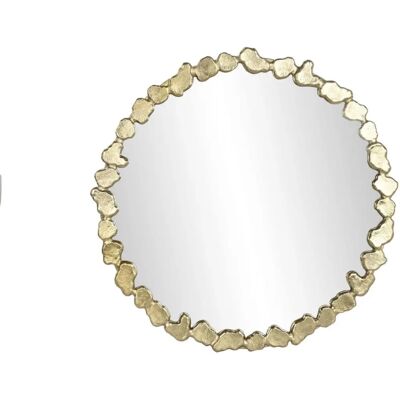 DKD Home Decor - Crystal Golden Aluminium - Specchio da parete DKD Home Decor - Crystal Golden Aluminium - Specchio da parete