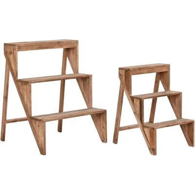 Étagères DKD Home Decor Brun foncé Aluminium Sapin - Étagères Étagères DKD Home Decor Brun foncé Aluminium Sapin - Étagères