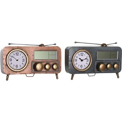 Horloge de Table Vintage DKD Home Decor - 2 Unités Horloge de Table Vintage DKD Home Decor - 2 Unités