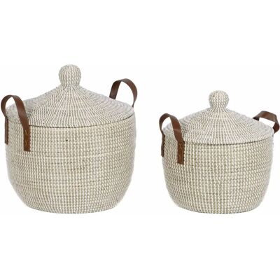 Ensemble de Cestas DKD Home Decor Marron Clair - Basket set Ensemble de Cestas DKD Home Decor Marron Clair - Basket set