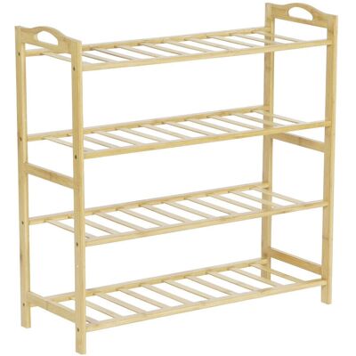 DKD Home Decor Rangement à chaussures - Bambou naturel - 67x26x68 cm DKD Home Decor Rangement à chaussures - Bambou naturel - 67x26x68 cm
