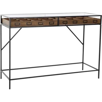 DKD Home Decor Table d'Appoint - Vintage Métal Bois MDF 120x40x83cm DKD Home Decor Table d'Appoint - Vintage Métal Bois MDF 120x40x83cm