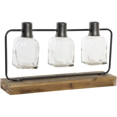 Fijalo Meti JR207859 Vaas - Zwart Metaal Modern Woondecoratie Fijalo Meti JR207859 Vaas - Zwart Metaal Modern Woondecoratie