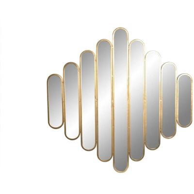 DKD Home Decor Golden Metall Kristall Wandspiegel - Wandspiegel DKD Home Decor Golden Metall Kristall Wandspiegel - Wandspiegel