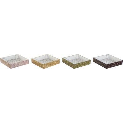 Support à Serviettes DKD Home Decor - 4 Unités - Métal MDF Bois Support à Serviettes DKD Home Decor - 4 Unités - Métal MDF Bois