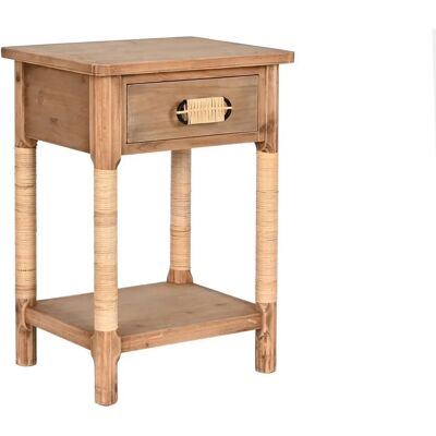 Table de Nuit ESPRIT Marron Clair Corde Sapin - Table de Nuit Table de Nuit ESPRIT Marron Clair Corde Sapin - Table de Nuit