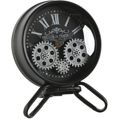 Montre de table ESPRIT noir argent métal cristal - Horloge de bureau Montre de table ESPRIT noir argent métal cristal - Horloge de bureau