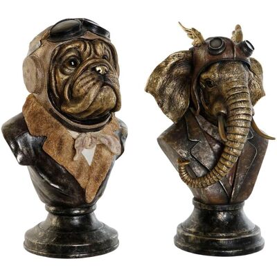 Esprit Steampunk Szürke Többszínű Dekorfigurá - 2 Darab Esprit Steampunk Szürke Többszínű Dekorfigurá - 2 Darab