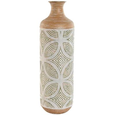 ESPRIT Green Beige Natural Metal Tropical Vase - Vase ESPRIT Green Beige Natural Metal Tropical Vase - Vase