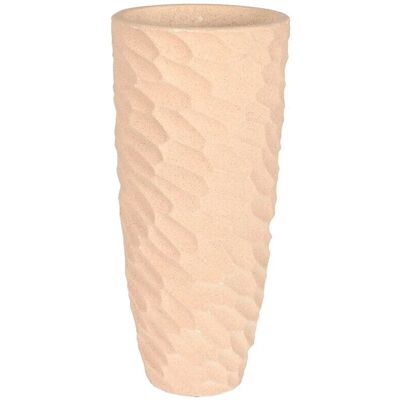 Macetero Beige de Fibra de Vidrio Escandinavo - Decoración del Hogar Macetero Beige de Fibra de Vidrio Escandinavo - Decoración del Hogar