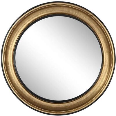 ESPRIT Black Golden Resin Wall Mirror - Romantic Decor ESPRIT Black Golden Resin Wall Mirror - Romantic Decor
