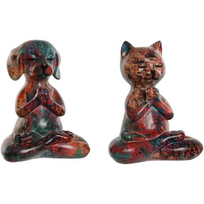 Set di Figure Decorative di Animali ESPRIT - 2 Unità Set di Figure Decorative di Animali ESPRIT - 2 Unità