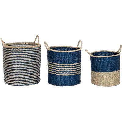 Ensemble de paniers ESPRIT - Jute Herbe Marine - 3 Pièces Ensemble de paniers ESPRIT - Jute Herbe Marine - 3 Pièces