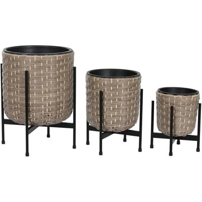 Fijalo Meti MC211112 - Set aus 3 Pflanzgefäßen - Planters Fijalo Meti MC211112 - Set aus 3 Pflanzgefäßen - Planters