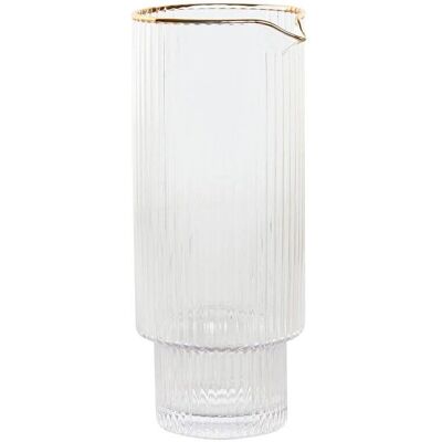 Jarrón ESPRIT Transparente Dorado Cristal - Jarrón Jarrón ESPRIT Transparente Dorado Cristal - Jarrón