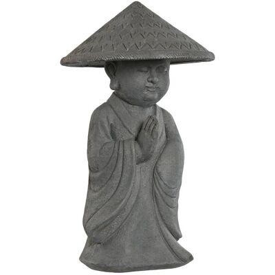 Fijalo FD212863 - Statue décorative - Moine gris - Oriental Fijalo FD212863 - Statue décorative - Moine gris - Oriental