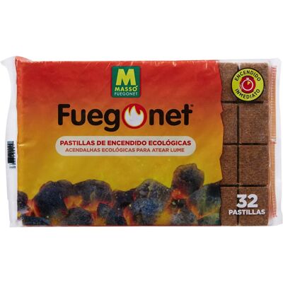 Massó Anzündhilfen - 32 Stück - Umweltfreundlich für Grill & Kamin Massó Anzündhilfen - 32 Stück - Umweltfreundlich für Grill & Kamin