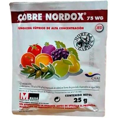 MASSÓ Nordox 75 Wg - Fungicida di rame - 25g MASSÓ Nordox 75 Wg - Fungicida di rame - 25g