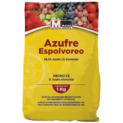 Masso Garden - Azufre Amarillo 1kg - Fertilizante para Suelos Masso Garden - Azufre Amarillo 1kg - Fertilizante para Suelos