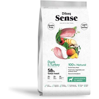 Pienso Holístico Sense Sin Granos Pato y Pavo Light y Senior Pienso Holístico Sense Sin Granos Pato y Pavo Light y Senior