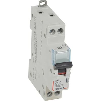 Legrand C32 1 Modulo Magnetotermico DX3 P + N - Interruptor Automático Legrand C32 1 Modulo Magnetotermico DX3 P + N - Interruptor Automático