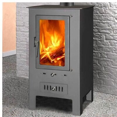 Theca - Estufa de leña EcoDesign 450 - Negra - 15,7kW Theca - Estufa de leña EcoDesign 450 - Negra - 15,7kW