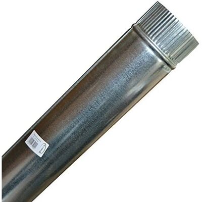GENÉRICA 1m Tubo de Estufa en Acero Galvanizado - Estufa Pipe GENÉRICA 1m Tubo de Estufa en Acero Galvanizado - Estufa Pipe