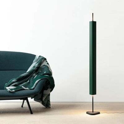 Lampadaire Emi Deep Red en aluminium - Dimmable par Touch Lampadaire Emi Deep Red en aluminium - Dimmable par Touch
