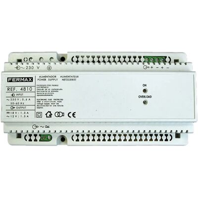 Alimentatore Fermax 4810 - 230VAC/12VAC + 18VDC 1,5A Alimentatore Fermax 4810 - 230VAC/12VAC + 18VDC 1,5A