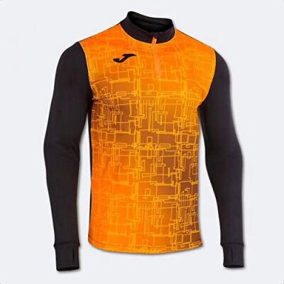 Suéter Joma Elite VIII - Gola alta, meia-zip, 90% poliéster Suéter Joma Elite VIII - Gola alta, meia-zip, 90% poliéster