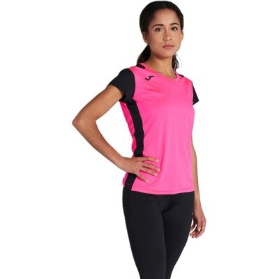 Joma Pink Kurzarm T-Shirt - Sport Record II Joma Pink Kurzarm T-Shirt - Sport Record II