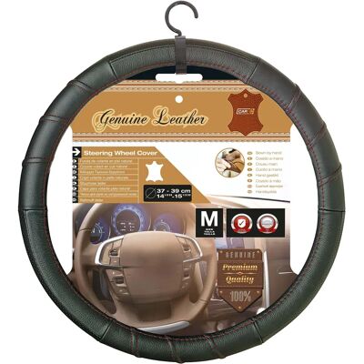 CAR Leather Steering Wheel Cover - 37-39 cm CAR Leather Steering Wheel Cover - 37-39 cm